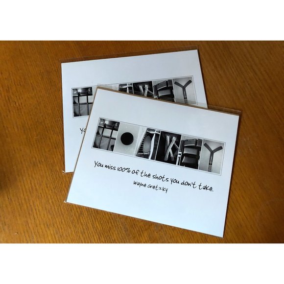 Two 8x10 HOCKEY Alphabet Art Photographs - Picture 2 of 2